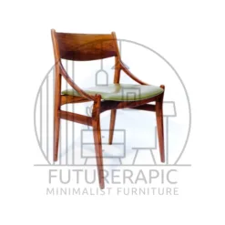 Dining Chairs: solid oak dining chairs with ladder back design in California